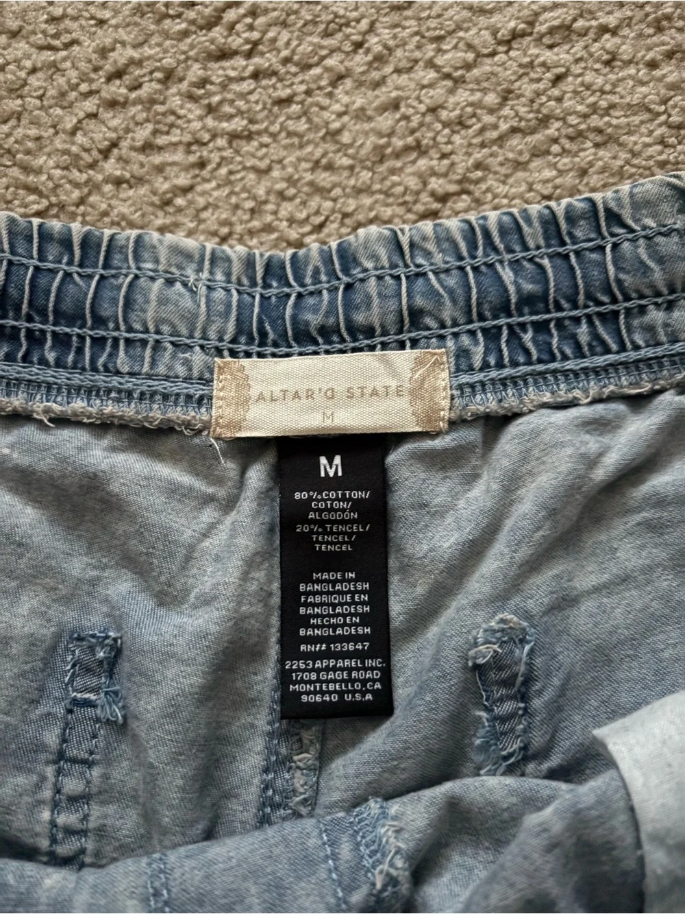 Altar’d State Cotton Denim Shorts